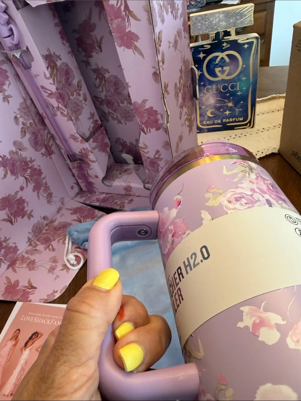 Stanley Floral Pink Tumbler Gift Set - Picture 12 of 13